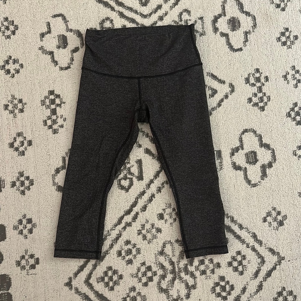 Lululemon Wunder Under Herringbone Crop
